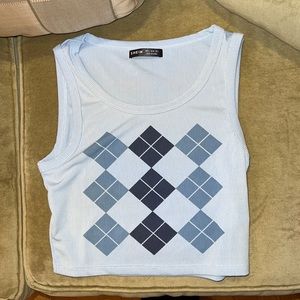 Argyle top